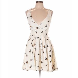 Free People Floral Open Back Dress